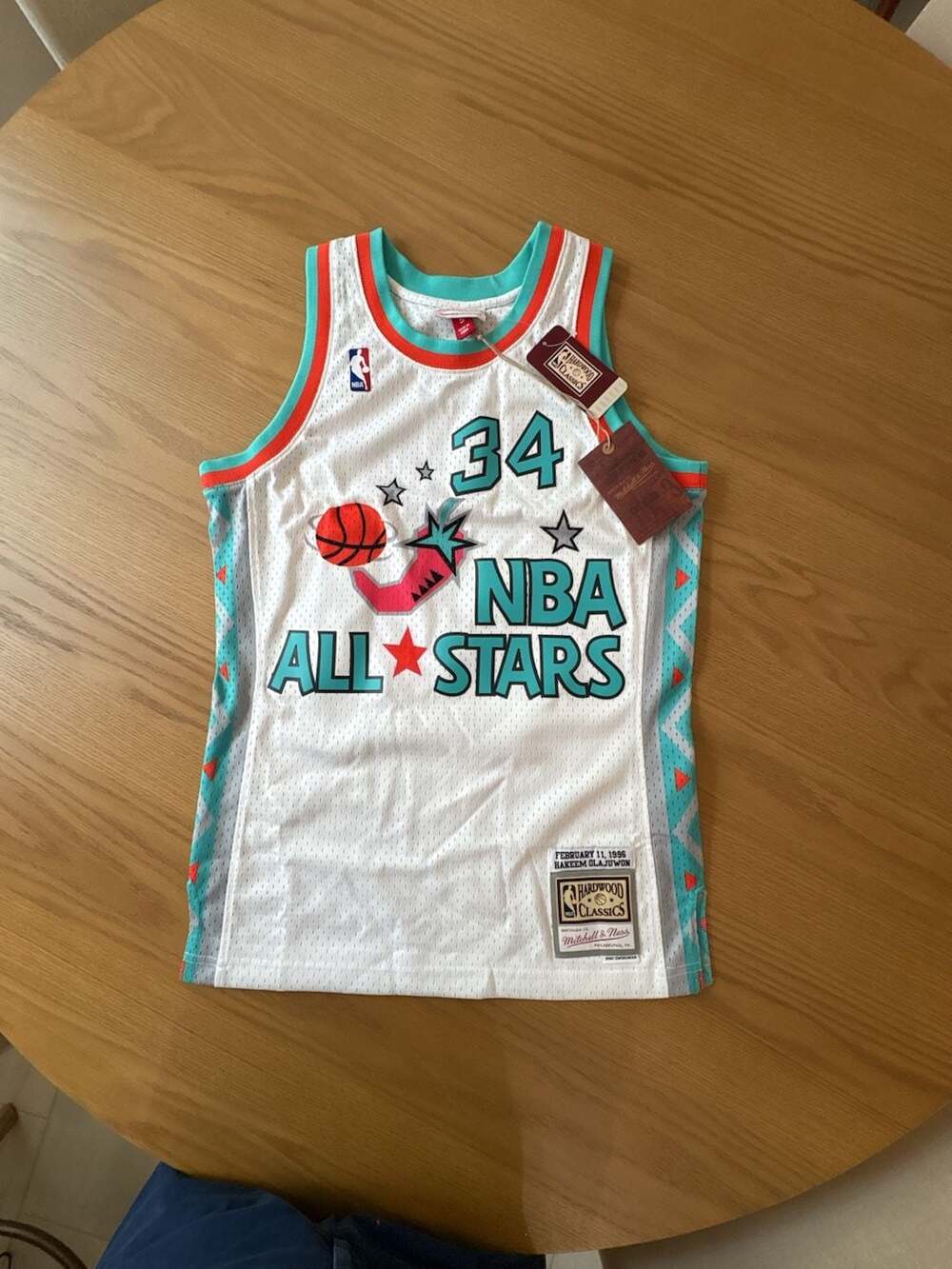 Mitchell & Ness Hakeem Olajuwon 1996 NBA All-Star Hardwood Classics Jersey